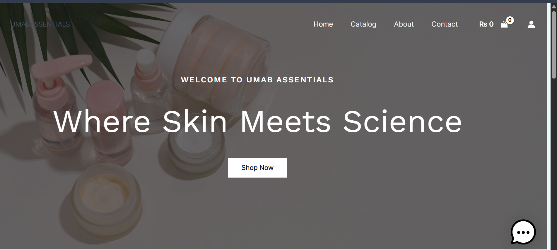 WordPress Skin Care Site